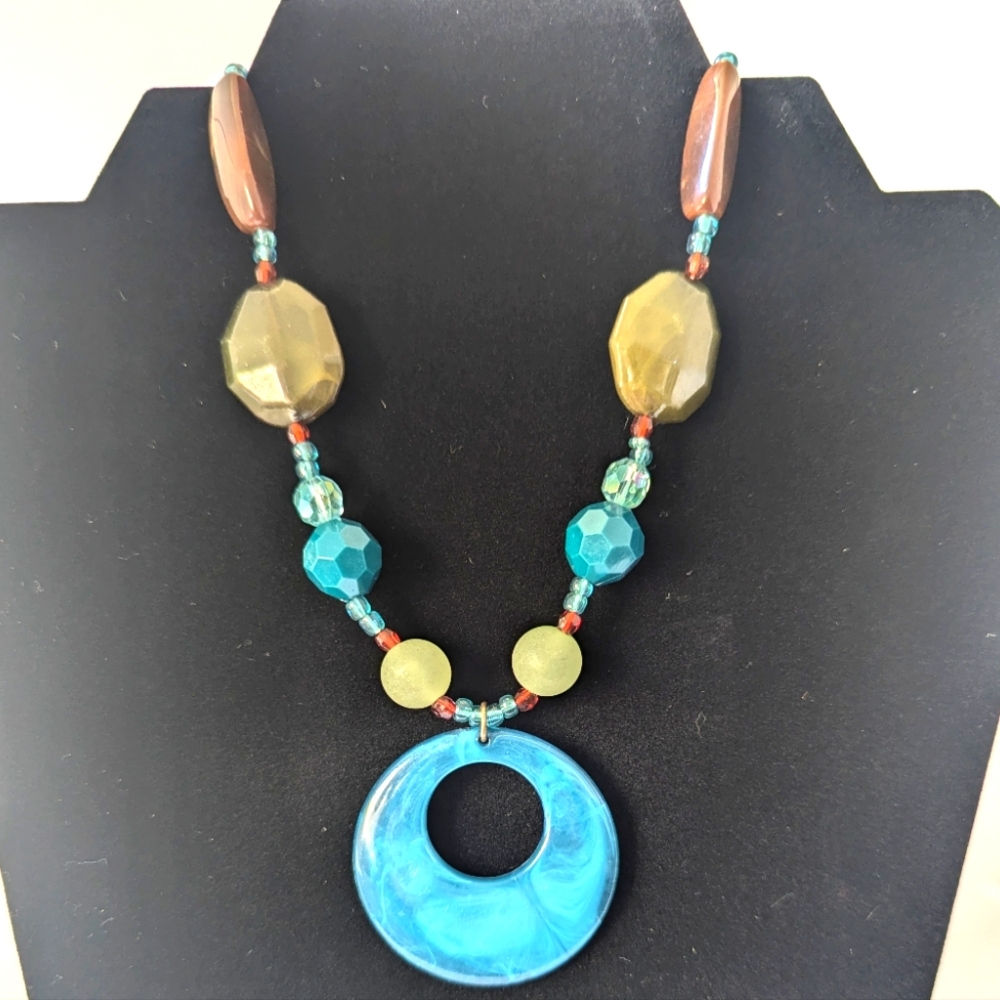 Body Central Blue and Brown Necklace